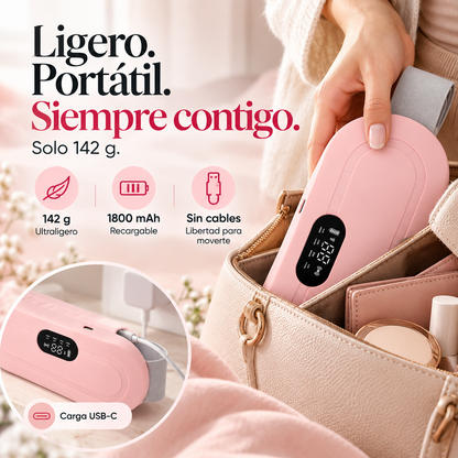 Cinturón Eléctrico de Masaje para Cólicos Menstruales y Molestia Lumbar con Calor y Vibración